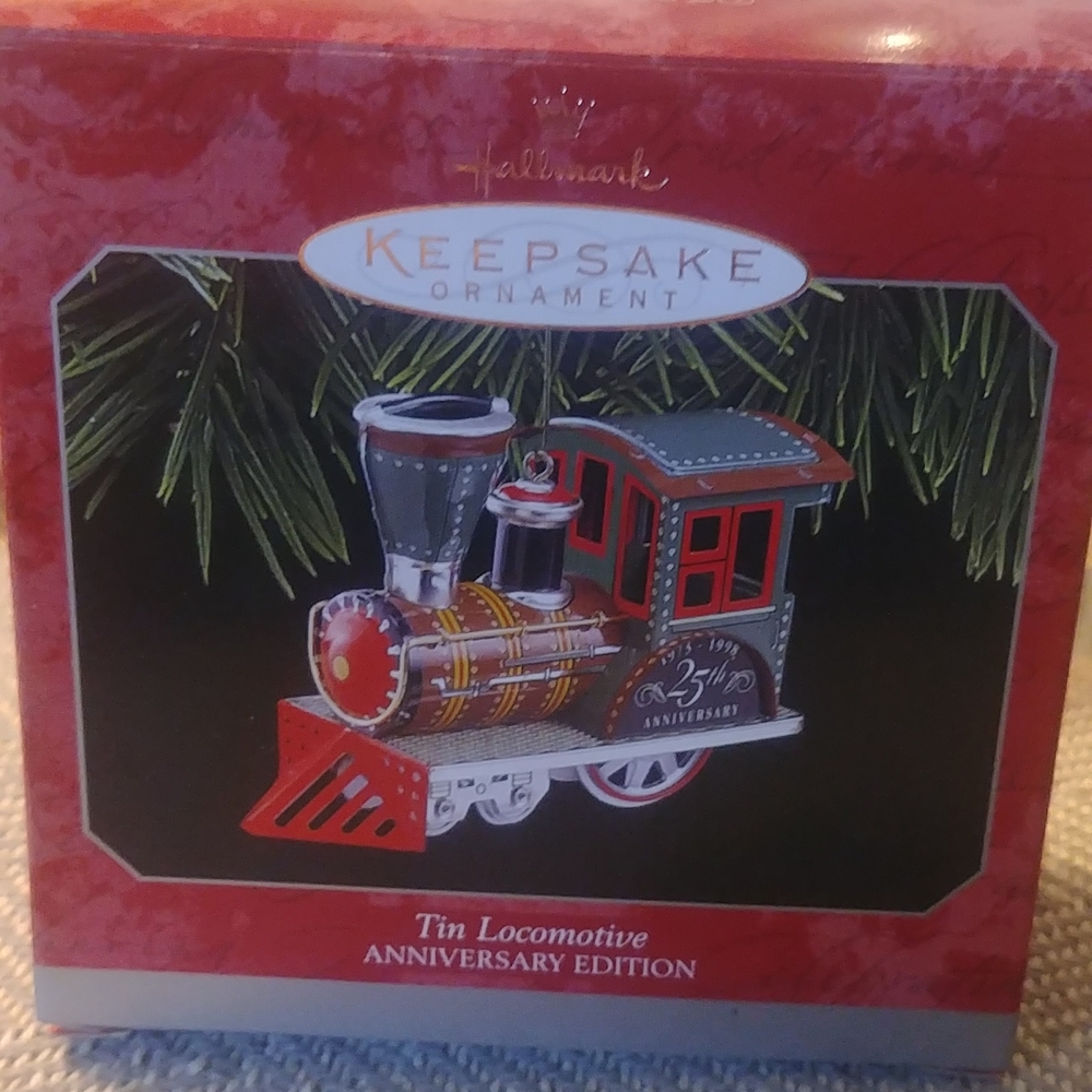 1998 Hallmark Tin Locomotive Anniversary Edition